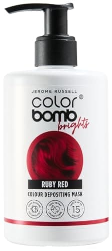 Image of Jerome Russell Color Bomb Brights – Ruby Red Colour Depositing Conditioning Mask, 300ml