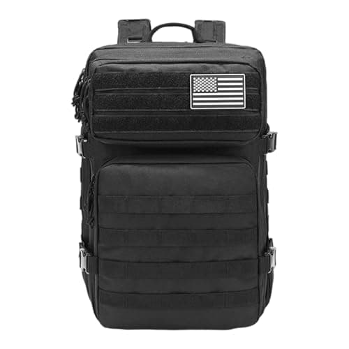 Image of Generisch Multifunctional Outdoor Backpack with Large Capacity for Hiking and Sports, black, standard size, Rucksack Backpacks