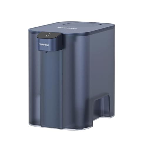 Image of Waterdrop Mega Instant Electric Water Filter Jug with 3 Months Filter, 6L Countertop Water Filter System, Reduces Chlorine, Lead, Mercury, Reduce PFAS, PFOA/PFOS, 757 Litres, Blue (1 Filter Included)