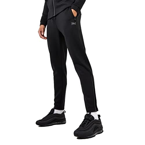 Image of Everlast Mens Track Joggers Performance Tracksuit Bottoms Black M
