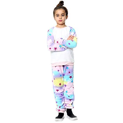Image of A2Z 4 Kids PJS Super Soft Matching Top Bottom Pyjamas - PJS 180 Stars Print 7-8