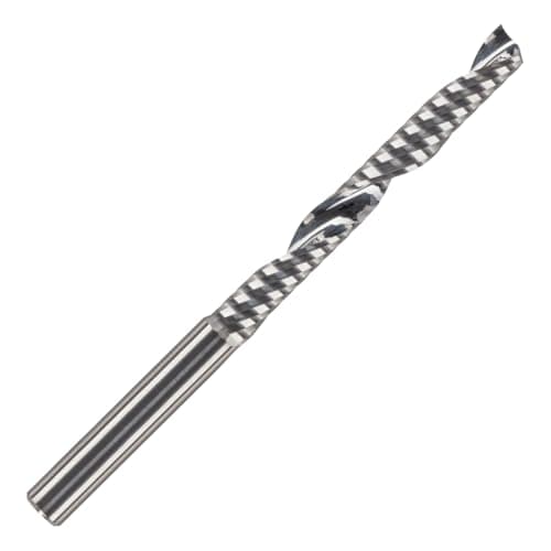 Image of Rennie Tools - 4mm Cutting Diameter x 52mm Flute x 4mm Shank Single Flute (O Flute) Solid Carbide Up Cut Spiral Router Cutter Bit For ACM Aluminum Acrylic PVC MDF Plastic Endmill/End Mill
