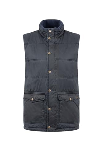 Image of Weird Fish Dover Wadded Gilet Navy Size XL