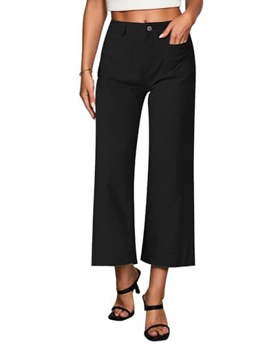 Image of Vetinee Black Jeans Crop Jeans True Black Size Medium Fits UK Size 12 to UK Size 14