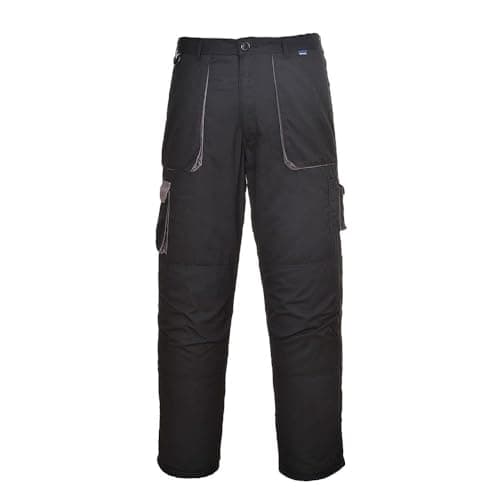 Image of Portwest Texo Contrast Trouser, Size: XXXL, Colour: Black, TX11BKRXXXL