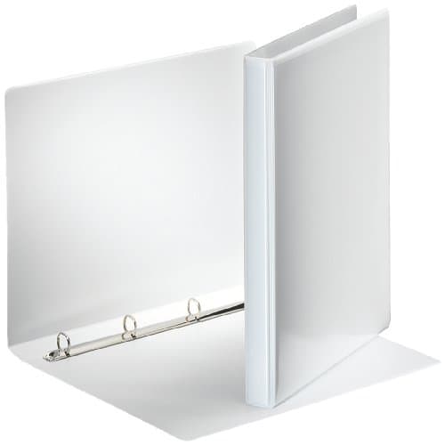 Image of Esselte A4 3 cm Spine PP Essentials Presentation Binder - White