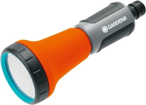 Image of GARDENA Watering Sprayer: Compact Garden Sprayer, Soft Spray for Potted Plants and Surfaces, Frost/UV-Proof, Packed (18310-20), Turquoise, Orange, Black, Grey