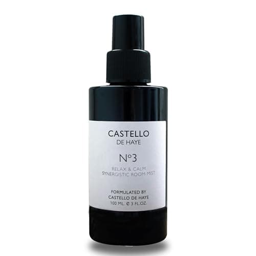 Image of Castello de Haye, Ylang Ylang, Sweet Orange & Lavender Room Spray, 100ml, Natural Calming Mist, Room Freshener, Essential Oil Spray, Natural Home Fragrance