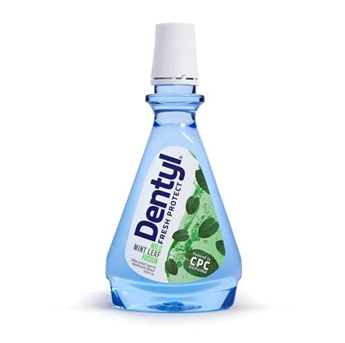 Image of Dentyl Fresh Protect CPC Mouthwash, Alcohol Free Oral Rinse for Adults & Kids 6 Years+, Mild Mint Leaf, 500 ml