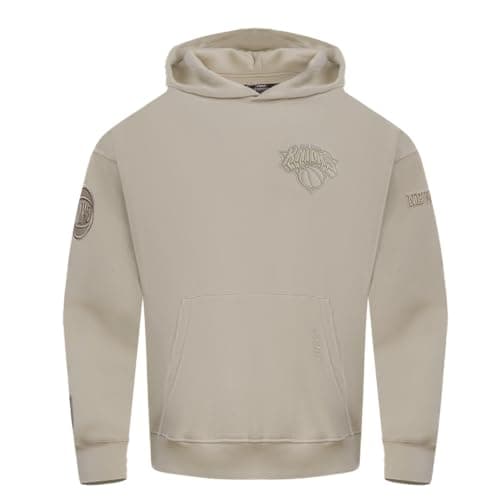 Image of Pro Standard Mens NBA New York Knicks Neutral Pull Over Hoodie Taupe M