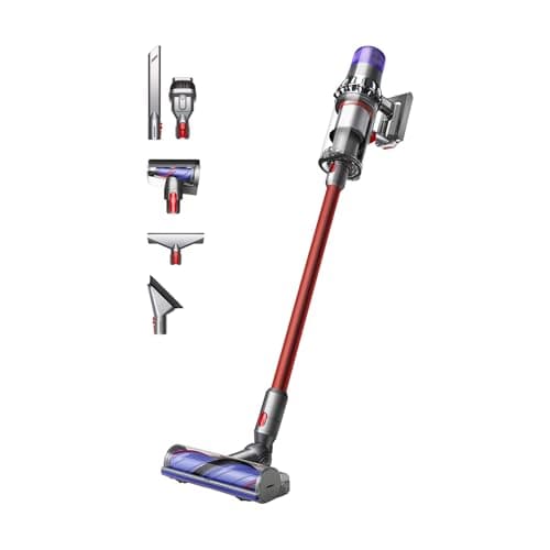 Image of Dyson V11 Extra Cordless Stick Vacuum Cleaner, 158 AW, 60min, Hair de-tangling (Nickel/Red)