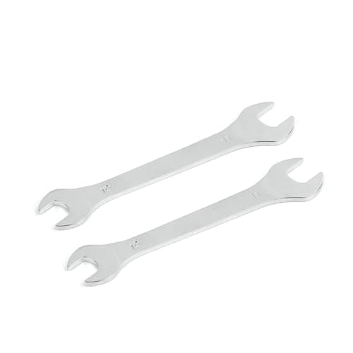 Image of Aoktorkit 2 Pcs Double Open End Spanner,10mm x 11mm Chrome Vanadium Steel Wrench Super-Thin Open Ended Wrench Flat Spanner for Narrow Space,DIY,Pipeline,Repair Bicycle Repair and Home Maintance