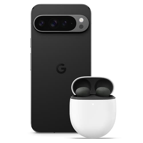 Image of Google Pixel 9 Pro XL - Unlocked Android Smartphone with Gemini, Triple Rear Camera System, 24-Hour Battery, and 6.8" Super Actua Display - Obsidian, 128GB+Pixel Buds Bro 2
