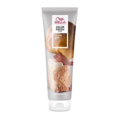 Image of Wella Professionals Color Fresh Mask Caramel Glaze - Hair Treatment to Revitalise and Change Hair Colour - Nourishing Tint with Avocado Oil - For Medium Blonde to Brown Hair - 150 ml