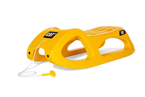 Image of Rolly Toys RollyToys rollySnow Cruiser CAT 200443 Sledge Yellow for Children from 3 Years Steel Rails Sturdy Construction