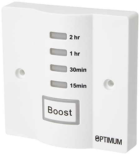 Image of Optimum Energy Saving Electronic Time Switch - 2 Hour Electronic Boost Timer Socket Box Mount - White, One 230 V