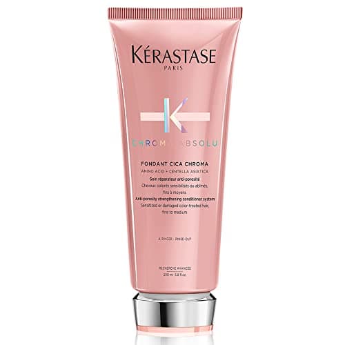 Image of Kérastase Chroma Absolu, Strengthening & Fortifying Conditioner, For Sensitised or Damaged Color-Treated Hair, Fine To Medium, Anti-Porosity, with Lactic Acid, Fondant Cica Chroma, 200ml