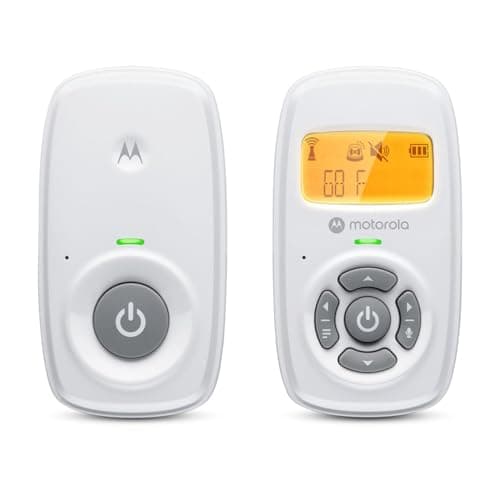 Image of Motorola Nursery Baby Monitor AM24 - Audio Only with High Sensitive Microphone - Parent Unit with 300M Range, Room Temperature Monitoring and LED Sound Indication - White