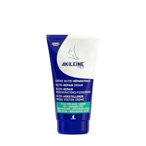 Image of Akileine Nutri-Repair Foot Cream 75ml – Intensive Hydration for Dry Feet & Cracked Heels with Natural Ingredients – Fast-Absorbing, Non-Greasy Texture