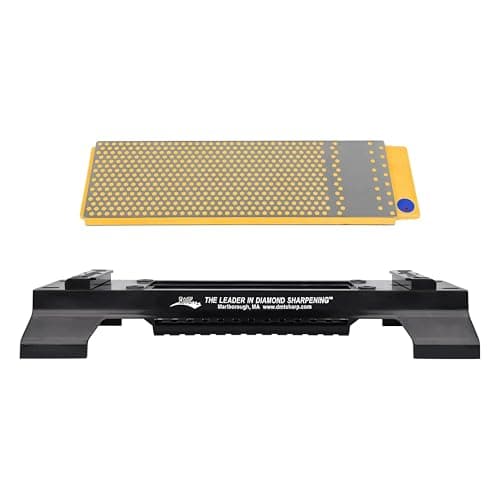Image of DMT WM8FC-WB 8-Inch Fine/Coarse DuoSharp Plus Bench Stone with Base - Grey
