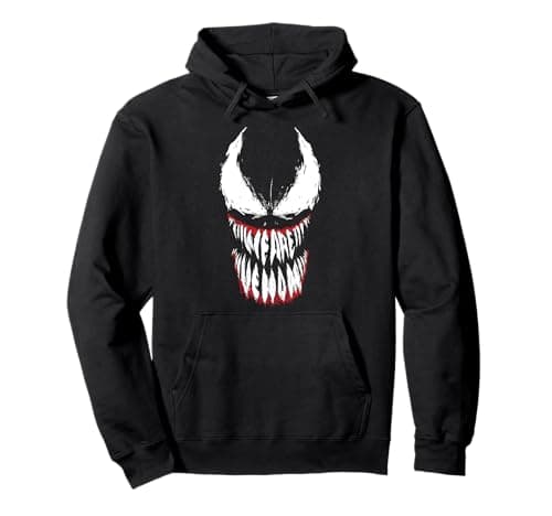 Image of Marvel Venom We Are Venom Face Grin Pullover Hoodie