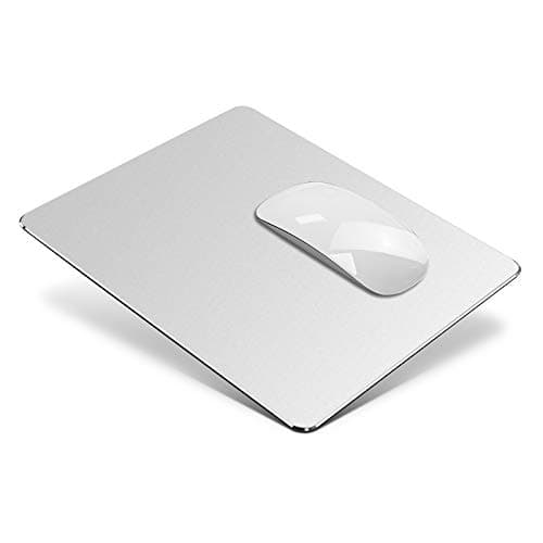 Image of VAYDEER Mouse Pad, Metal Mouse Mat,Hard,Smooth,Ultra Thin,Double Side,Waterproof,Fast and Accurate Control for Gaming and Office(Small,Silver,Aluminium,23 * 18 cm)