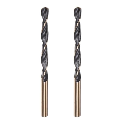 Image of Misuyue 2pcs Metal Drill Bits, 11mm/0.433" HSS Carbide Jobber Drill Bit Sets, Twist Drill Bit for Metal Stainless Steel Aluminum Alloy, Wood Drill Bits