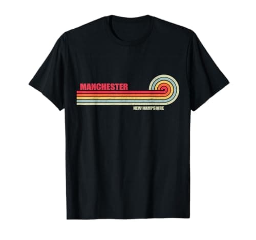 Image of Manchester New Hampshire City State Hometown Vintage T-Shirt
