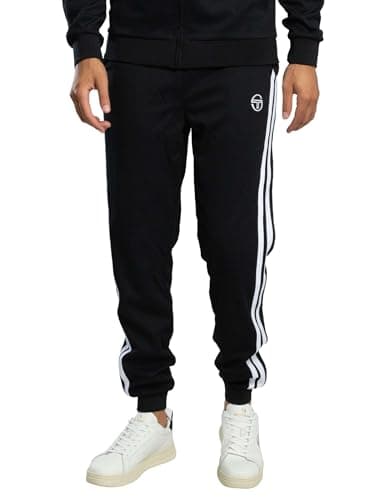 Image of Sergio Tacchini Men's Damarindo Track Joggers, Black/White, L