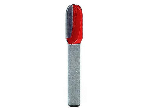 Image of Faithfull FAIRB62 Router Bit TC Radius 1/4in 5.0mm x 18mm, Red / Silver