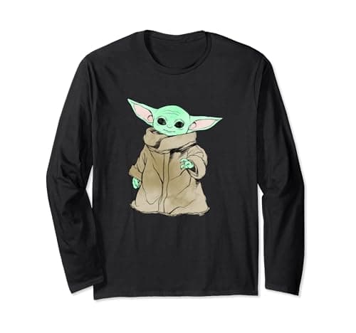 Image of Star Wars The Mandalorian Sketch Child Long Sleeve T-Shirt