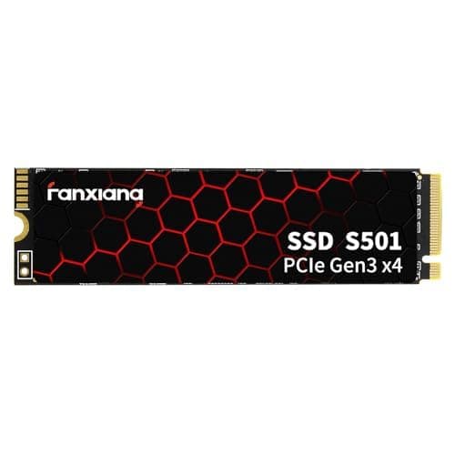 Image of fanxiang M.2 SSD 128GB, PCIe Gen3.0 x4 2280, Up to 1130MB/s, 128GB NVMe with Graphite Cooling Sticker, Internal Solid State Drives for Desktop, Laptop -S501