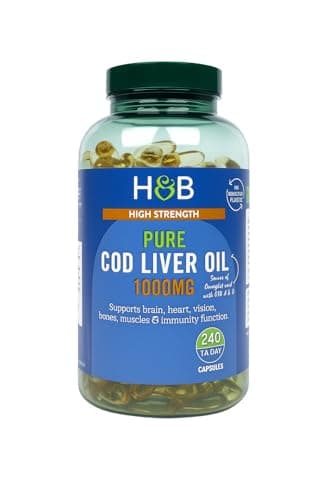 Image of Bestori Holland & Barrett Pure Cod Liver Oil 1000mg 240 Capsules
