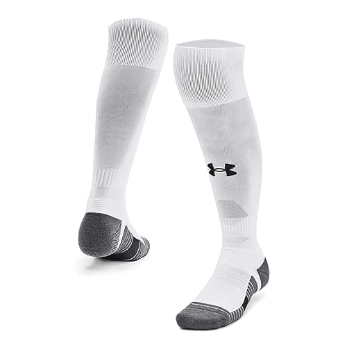Image of Under Armour UA Magnetico 1pk OTC - High - Socks - White/Pitch Gray/Black - Size: LG