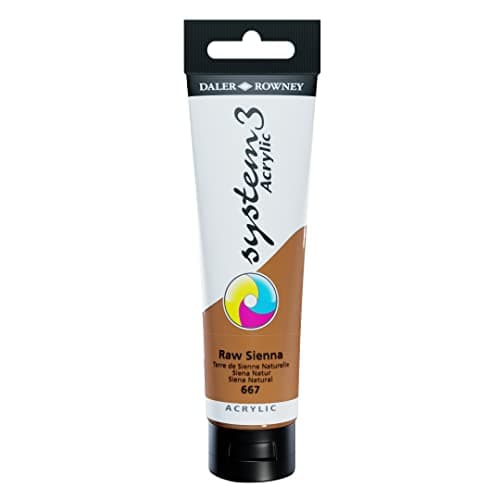 Image of Daler-Rowney System3 Acrylic Paint, Plastic Tube, 5.07oz - 150 ml, Raw Sienna