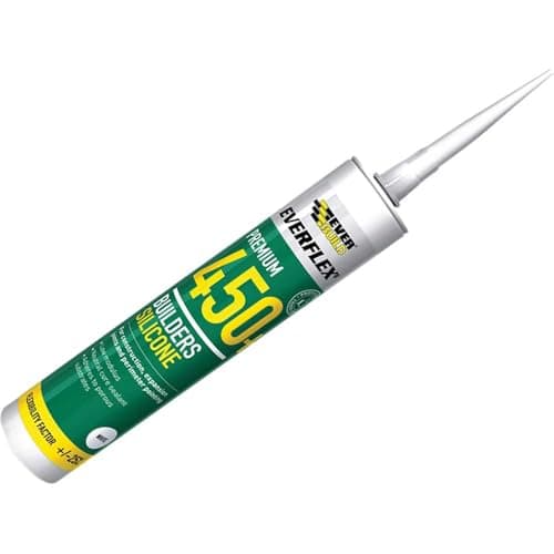 Image of Everbuild 450CL Builders Silicone Sealant-450, 300 ml - Clear