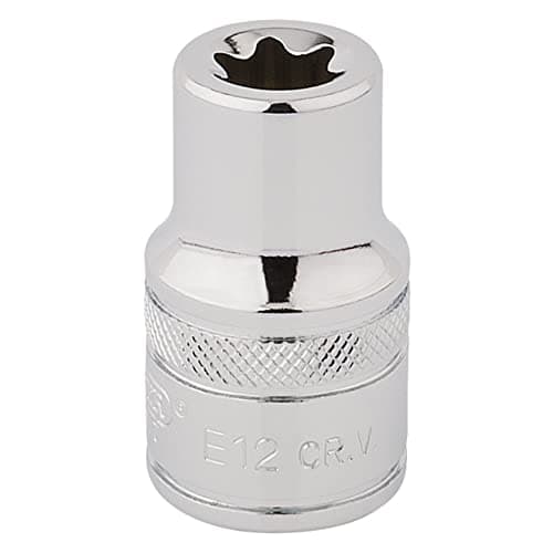 Image of Draper 34274 TX-Star 1/2 Inch Square Drive E12 Socket , Blue