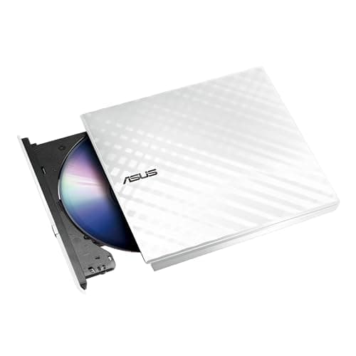 Image of ASUS SDRW-08D2S-U Optical Disc Drive White DVD±RW – Optical Disc Drives (White, Tray, Vertical/Horizontal, Desktop/Laptop, DVD±RW, USB 2.0)