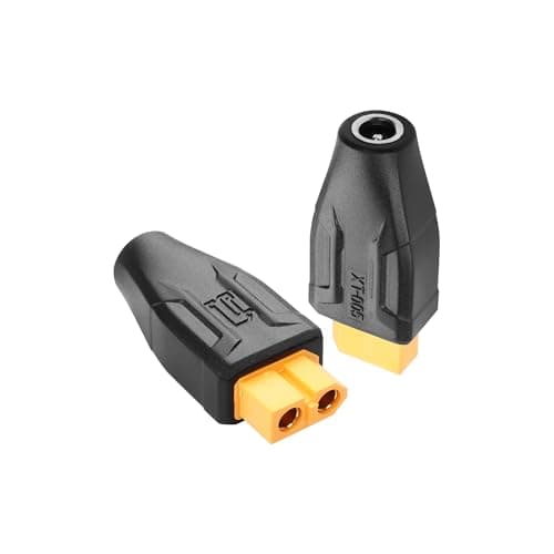 Image of SinLoon 2 Pack XT60 to DC5521 Adapter XT60 to DC 5.5mm X 2.1mm Wireless for TS100 Soldering Iron, FPV Monitor Power,Drone (XT60 Female to DC Female)