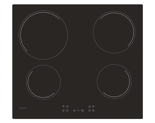 Image of Candy CH64CCB 60cm Ceramic Hob, Touch control, 4 Zones, Child Lock, Black Glass