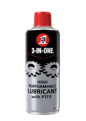 Image of 3-IN-ONE High Performance Lubricant with PTFE 400ml - drives out moisture, reduces friction with long lasting protection
