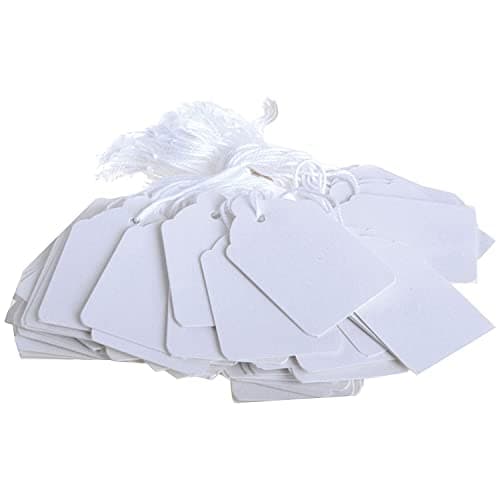 Image of Q-Connect KF01617 Strung Ticket 30x21mm (Pack of 1000) - White