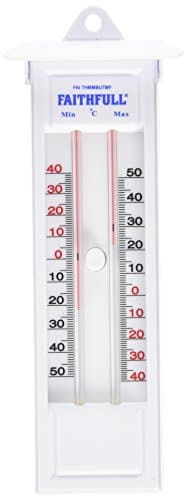 Image of Faithfull FAITHMMBUTMF Thermometer Press Button Max-Min Day/NIght Check