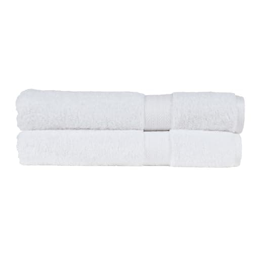 Image of Christy Renaissance 2 Bath Sheets Set | White | 100% Egyptian Cotton Pile | Luxuriously Soft and Super Absorbent | 675 GSM | Extra Large Bath Towels
