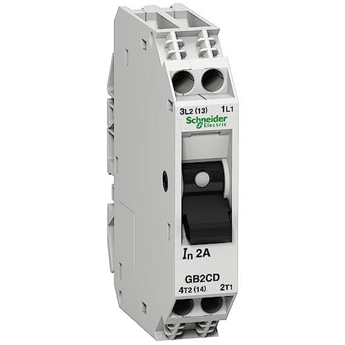 Image of Schneider Electric GB2CD21 GB2 CB SPN 16A 1.5kA, 2 Pole Circuit Breaker -