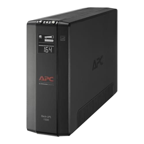 Image of APC UPS 1500VA UPS Battery Backup and Surge Protector, BX1500M Backup Battery Power Supply, AVR, Dataline Protection