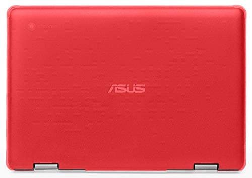 Image of mCover Case Compatible for 2019~2021 11.6" ASUS Chromebook Flip C214MA Series Convertible Laptop Computers ONLY (NOT Fitting Any Other ASUS Models) - Red
