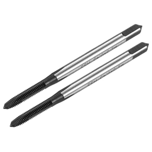 Image of M METERXITY 2-Pack M2.5x0.45mm Metric Thread Tap, HSS TiCN-Coated Straight Flute Right Hand Thread Screw Tapping Tool for Drilling/Milling Machines/CNC Machine Tools