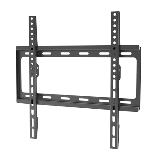Image of SLx TV Wall Bracket Fixed Slim for 32 to 70 Inch, Ultra Low Profile 27mm, Max VESA 400 x 400, 40kg Heavy Duty Flat Screen Wall Mount for LED LCD TVs with Built In Spirit Level & Wall Fixing Kit