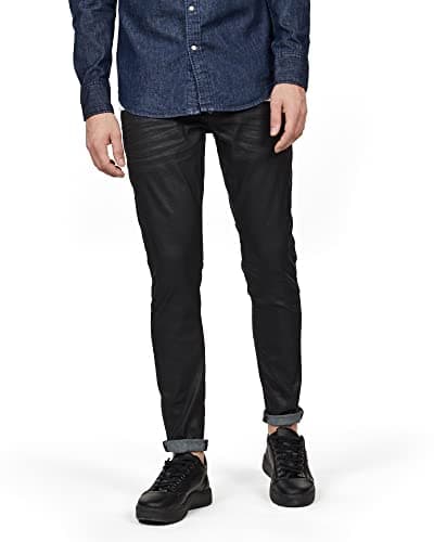 Image of G-STAR Men's Revend Skinny Jeans, Blue (3D Dark Aged 51010-7101-2967), 33W / 30L